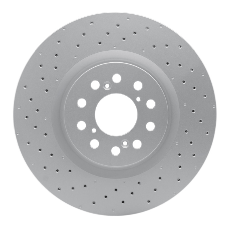 Honda Civic Brake Rotor (1) - Front - R1 Concepts - GEOSPEC Coated - Drilled - `17-`25